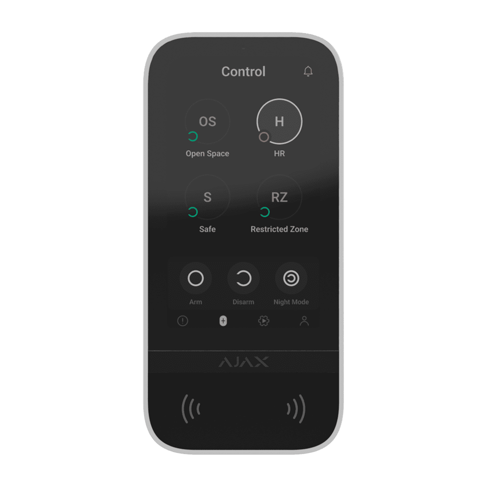 Teclado táctil Ajax