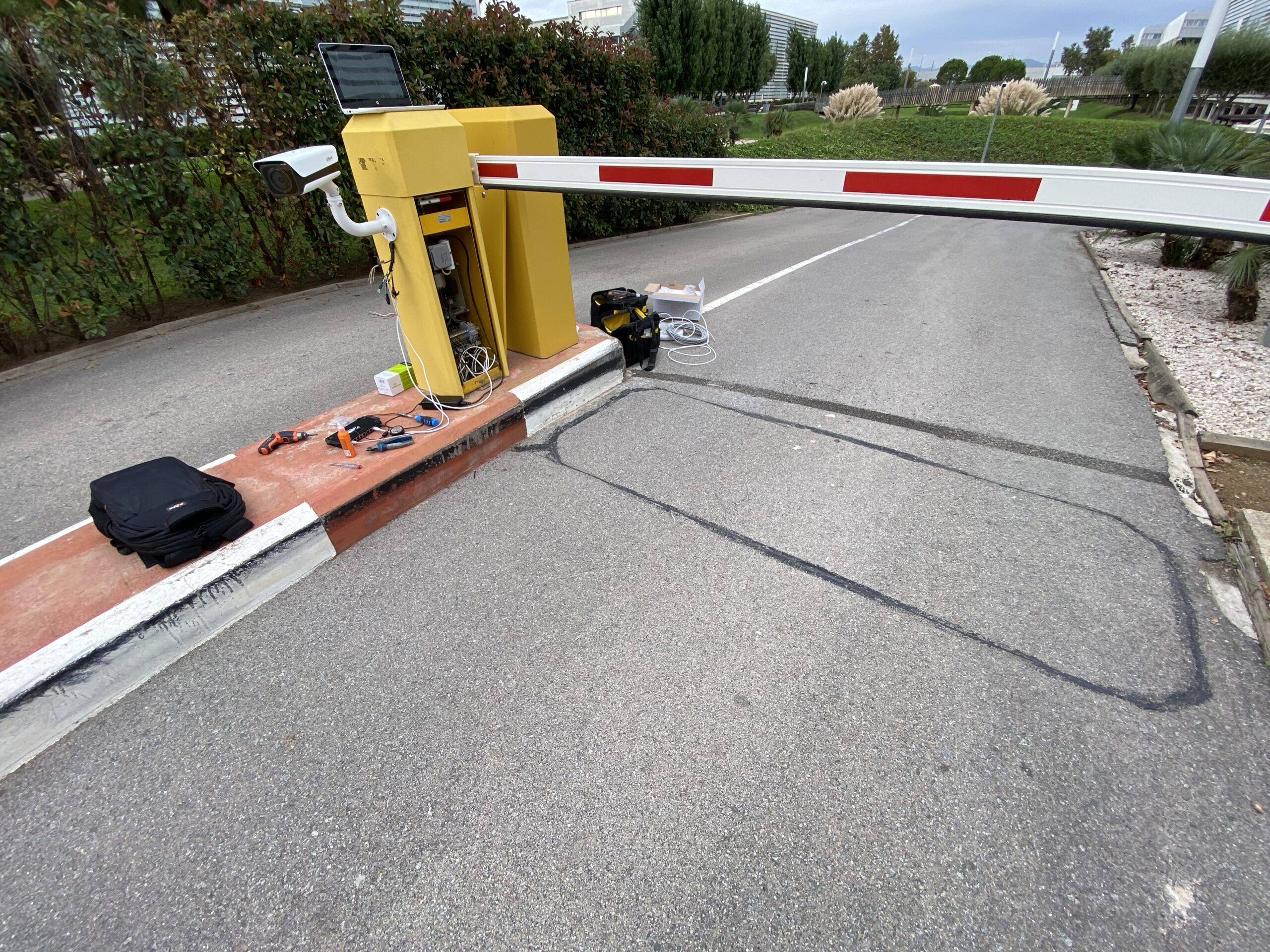 Seguridad parkings Barcelona lectura matriculas